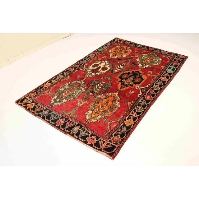 Hand-knotted Ghashghai rug | Knot density: 160.000–200.000 knots/m² | Material: High-quality wool | Size: 219×132 cm |...
