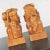 Vintage Tribal Figural Bookends Male and Female Hand Carved Wood- A Pair For Sale - Image 6 of 13
