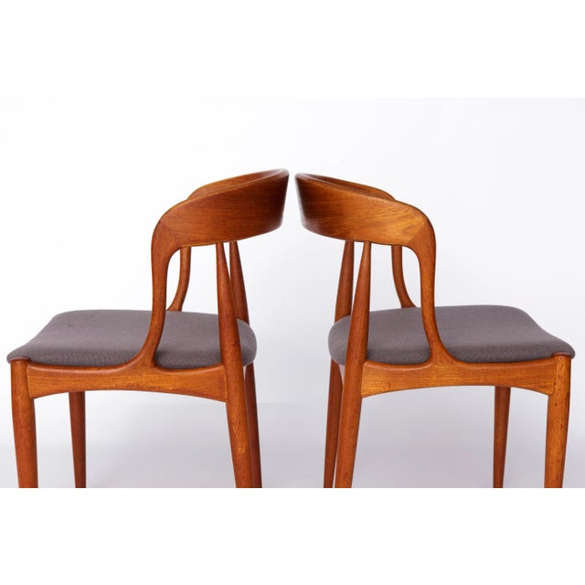 Brown Mid-Century Model 16 Dining Chairs in Teak from Uldum Møbelfabrik, Denmark, 1960s, Set of 6 For Sale - Image 8 of 10
