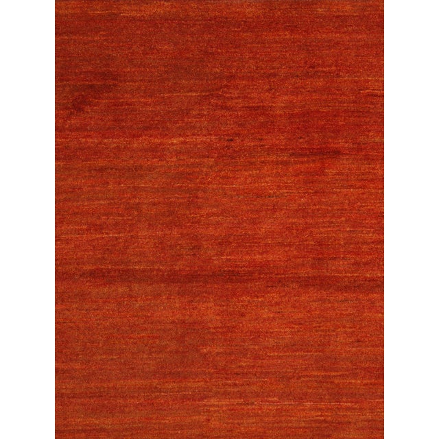 Contemporary Vintage Hand-Knotted Persian Gabbeh Rug 6'6" X 9'2" For Sale - Image 3 of 6