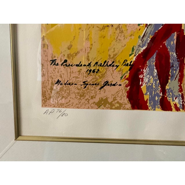 1960s 1961 Leroy Neiman's Painting President Kennedy's Party For Sale - Image 5 of 5
