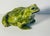 French Vintage French Majolica Frog Sculpture 18” For Sale - Image 3 of 7