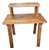 1960s Cowboy Ranch Style Two Tiered Splayed Leg Oak Stand Table For Sale