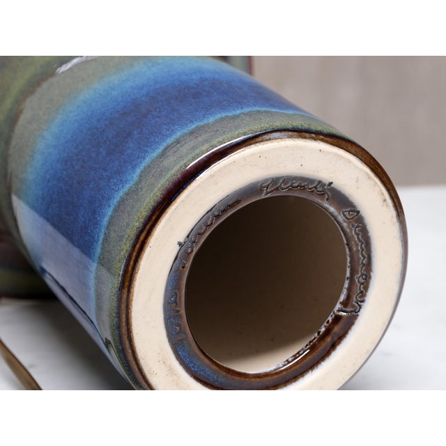 Table Lamp in Gradient Glazed Ceramic by Einar Johansen for Søholm, Denmark, 1960s For Sale - Image 11 of 12