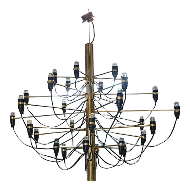 Model 2097/30 Chandelier by Gino Sarfatti for Arteluce, Italy, 1960s For Sale