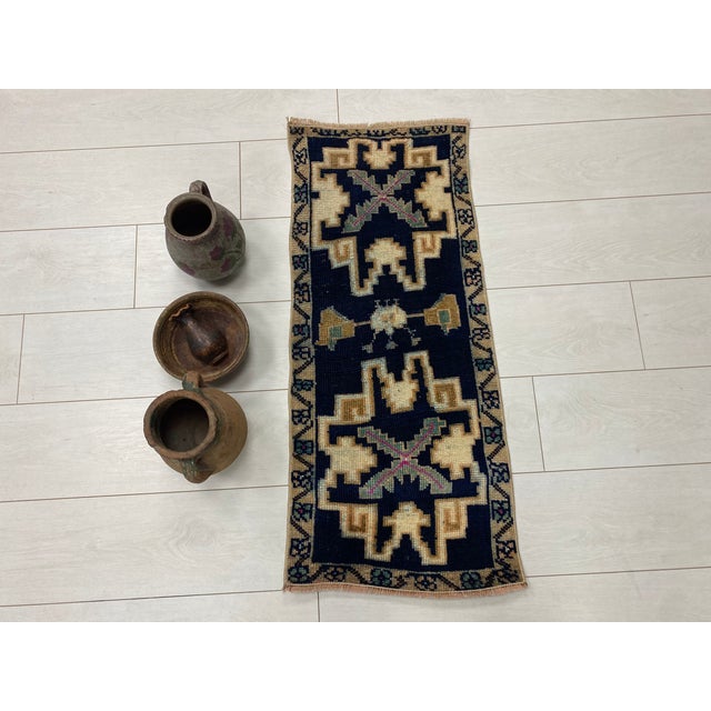 Handmade wool carpet in Turkish Anatolia , Vintage Oushak Rug,Turkish Vintage Anatolian Rug, Handmade wool Rug . One Of...