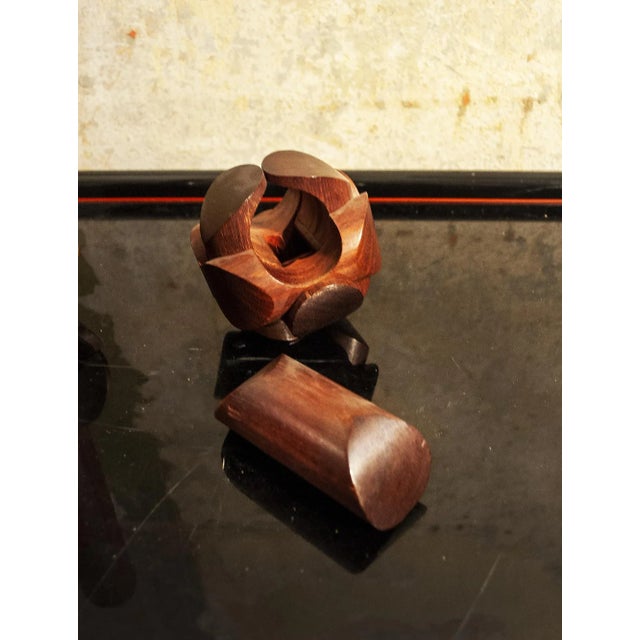 Gavina Italian Wooden Modular Sculpture by Charles O. Perry for Gavina, 1970s, Set of 3 For Sale - Image 4 of 10