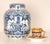 Chinoiserie Delft Vase Jar Chinese Kangxi Style Chinoiserie Blue White Pottery For Sale - Image 3 of 8