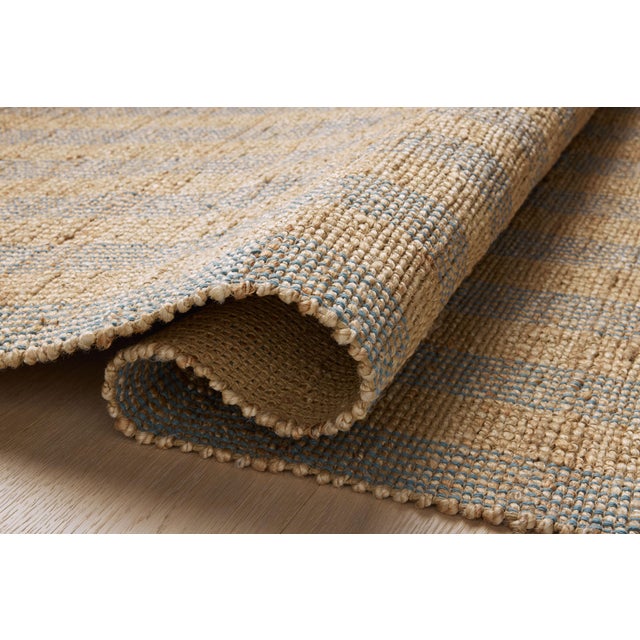 Contemporary Chris Loves Julia x Loloi Judy Natural / Sky 2'-6" x 7'-6" Runner Rug For Sale - Image 3 of 5