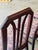 Mid 20th Century Dark Wood High-Back Upholstered Dining Chairs Set of 6 Mid-Century Modern For Sale - Image 5 of 12