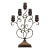Uttermost 5-Candle Scrolled Candelabra Distressed Bronze Hearth Accent or Centerpiece For Sale
