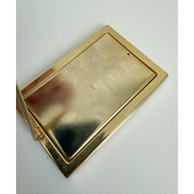 Metal 1960s Italian Micro Mosaic Picture Frames - A Pair For Sale - Image 7 of 10