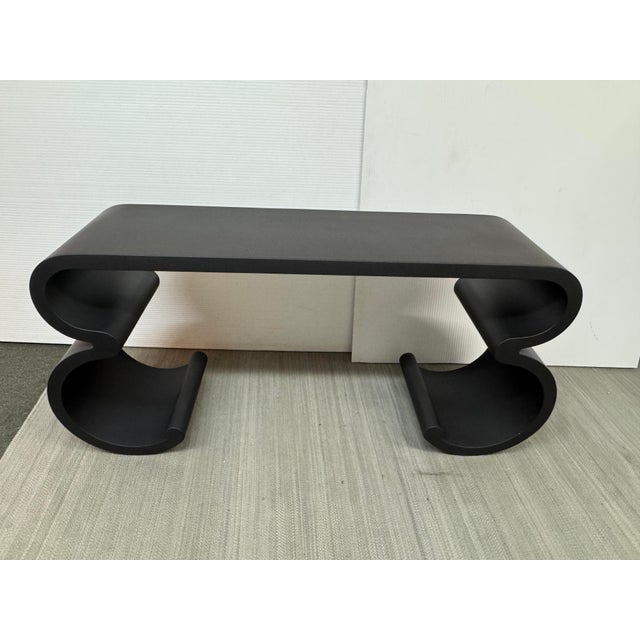Contemporary Karl Springer Style Console Table For Sale - Image 3 of 12
