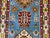 Burgundy Blue and Burgundy Kazak Wool Runner Rug, Tribal Hallway Rug, 2'9" X 13'1" For Sale - Image 8 of 15