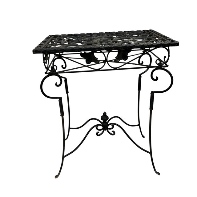 Cast Iron Side or Drink Table - A Pair For Sale - Image 4 of 9