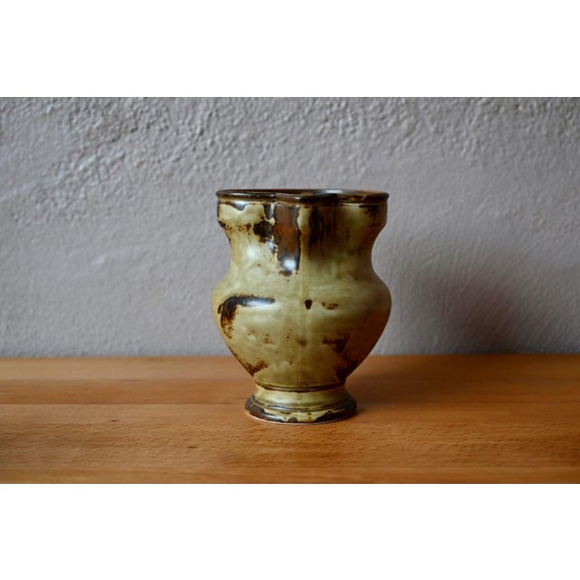 1960s Vintage Stoneware Pitcher from Langenthal, Switzerland, 1970s For Sale - Image 5 of 7