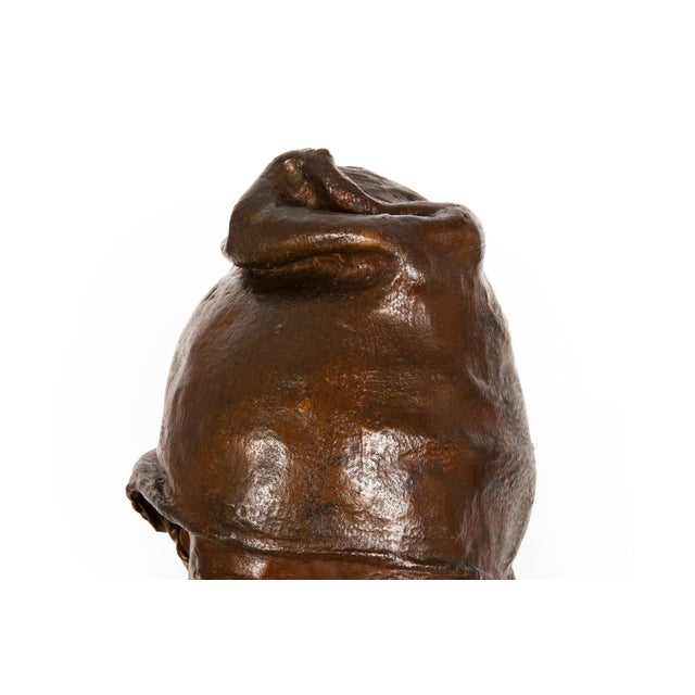 Early 20th Century Italian Bronze Sculpture Bust “The Wagoner" (1879) by Achille d'Orsi For Sale - Image 5 of 18