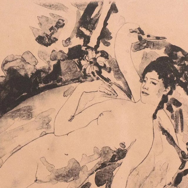 'Lida and the Swan' by Arthur B Davies, New York Armory Show, Ashcan School, New York Museum of Modern Art, Los Angeles County Museum of Art For Sale - Image 4 of 12