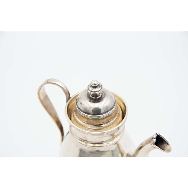 Plain Silver Kettle with Fixed Handle For Sale - Image 3 of 4