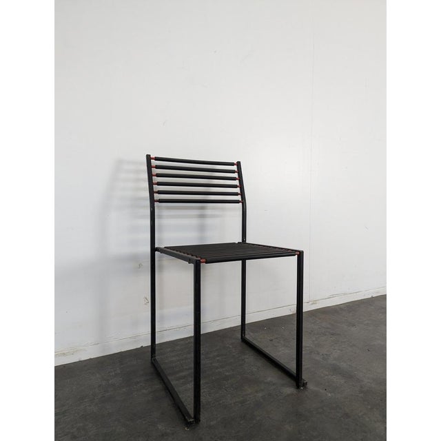 Postmodern Dining Chairs, France, Set of 4 For Sale - Image 4 of 12