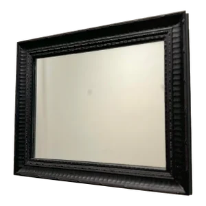 Small Ebonized Wood Mirror -Ready to Hang