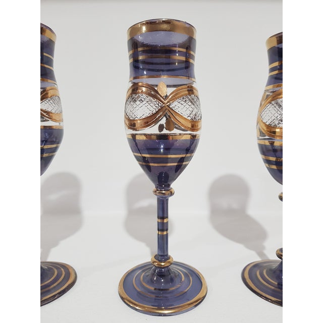 Vintage Italian Glasses, 1960s, Set of 4 For Sale - Image 4 of 12
