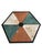 Gothic Mid-Century English Gothic Style Iron Side Table With Hexagonal Marble Inlay Top For Sale - Image 3 of 11