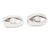 Pair of Signed Pedro Castillo Mexican Modernist Sterling Silver 'Eye' Cufflinks For Sale - Image 9 of 11