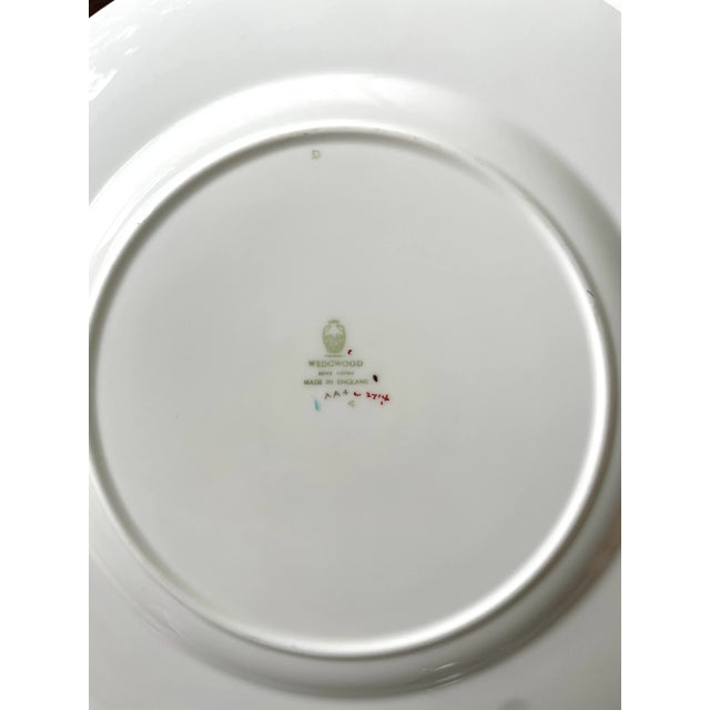 Wedgwood Wedgwood Florentine Dinner Plate, 10.75", Turquoise, Vintage For Sale - Image 4 of 5