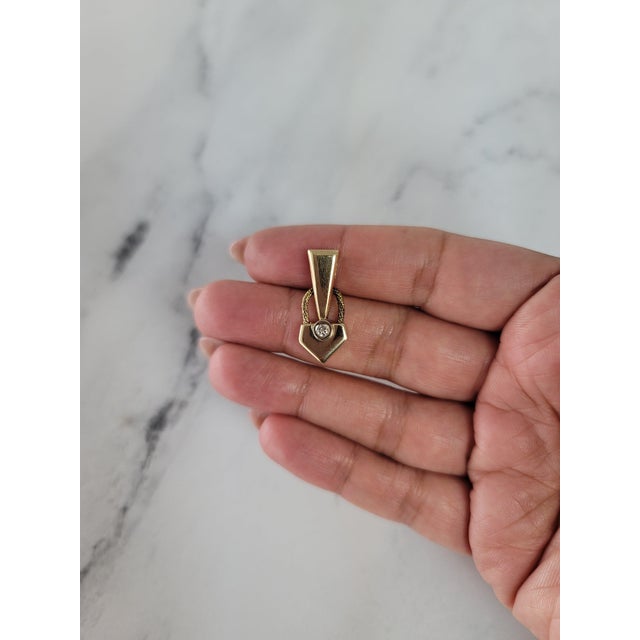 Contemporary Lock Shaped Diamond Necklace For Sale - Image 3 of 4