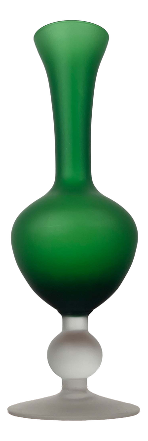 Italian Satinato Series Glass Vase attributed to Carlo Moretti, 1970s