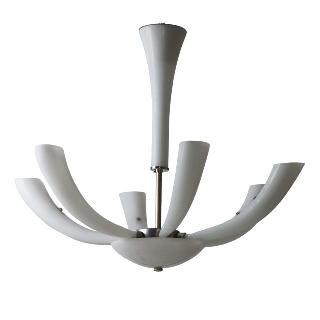 Large Murano Trumpet Chandelier from Sylcom, 1990s For Sale