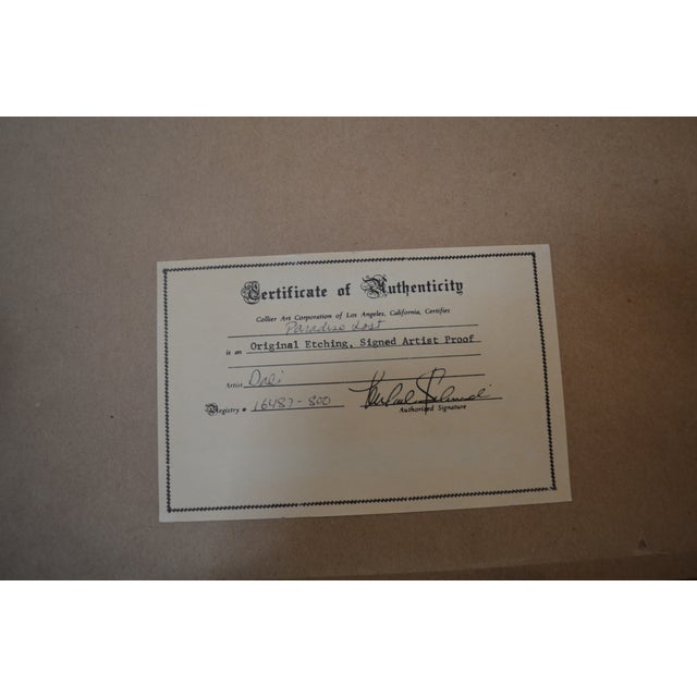 Paper Salvador Dali Signed Lithograph For Sale - Image 7 of 8