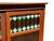Antique Oak Larkin Bookcase / China Cabinet With Green Slag Glass Doors For Sale In Boston - Image 6 of 12