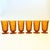 Mid-Century Modern Cubist Amber Glass Iced Tea Tumblers - Set of 6 - Whitehall by Colony For Sale - Image 3 of 11