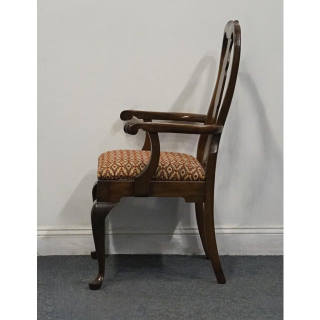 Late 20th Century Pennsylvania House Solid Cherry Traditional Style Dining Arm Chair 11-3110 For Sale - Image 5 of 9