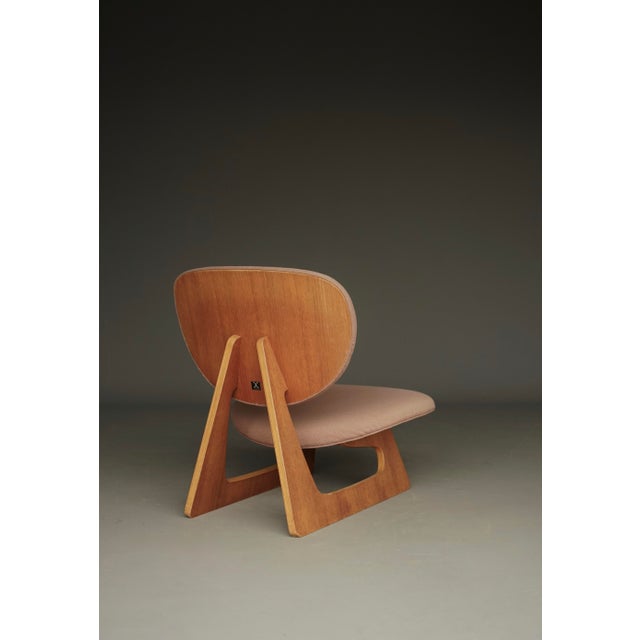Wood Model 5016 Low Chair by Junzo Sakakura and Daisaku Cho, 1970s For Sale - Image 7 of 18