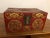 Red Vintage Pigs Leather Lacquered Box With Gilt Accents For Sale - Image 8 of 12