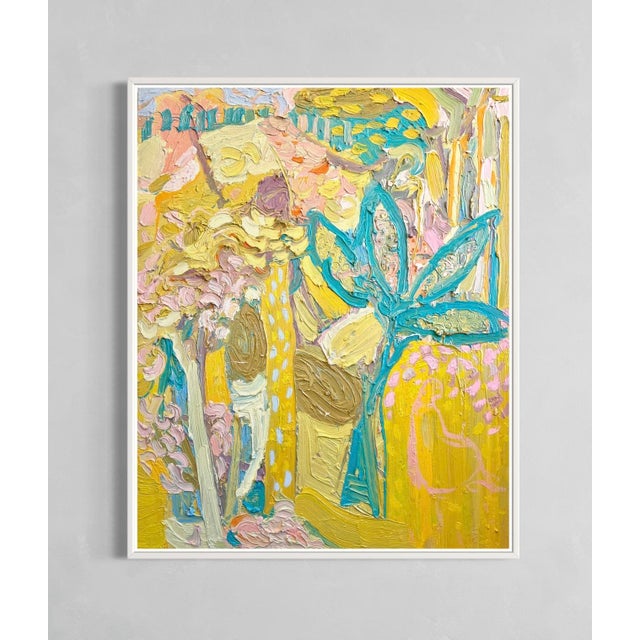 Contemporary "Sitting Under the Banana Leaves." Contemporary Oil Painting by Paul Wadsworth For Sale - Image 3 of 3