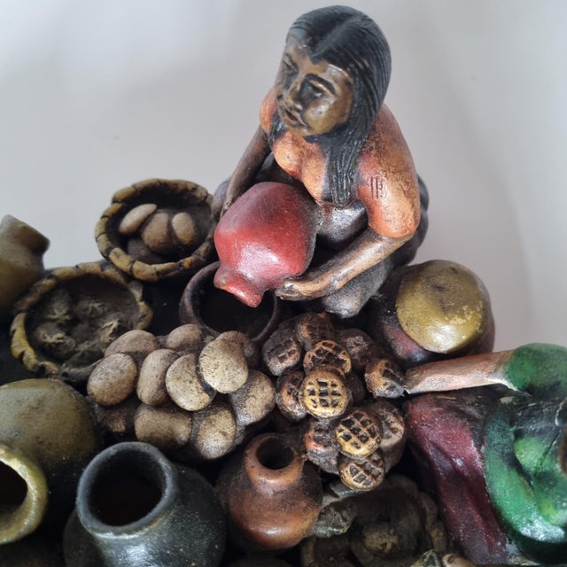 Blue Peruvian Ceramic Sculpture Qosqo, 1970s For Sale - Image 8 of 12