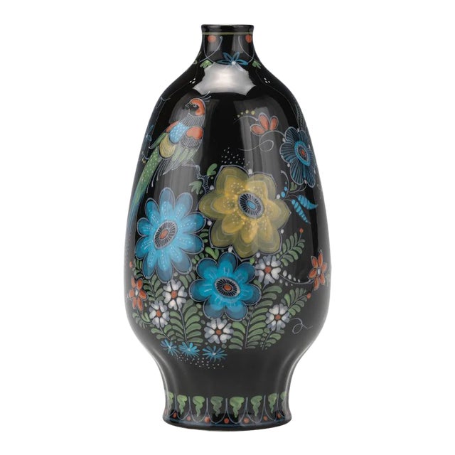 1976 De Porceleyne Fles Delft Cabinet Vase For Sale