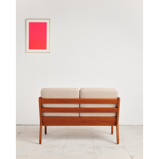Mid-Century Senator Series Two-Seat Sofa in Teak by Ole Wanscher for France & Søn, 1950s For Sale - Image 6 of 18