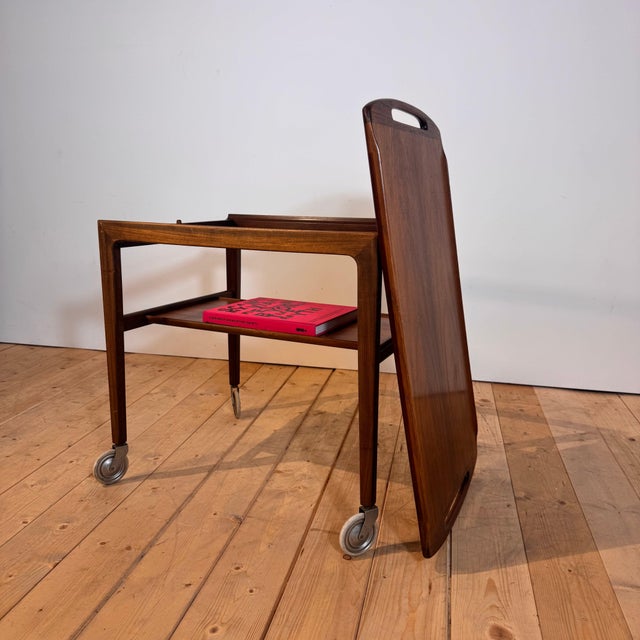Danish Teak Bar Trolley, 1960s For Sale - Image 6 of 10