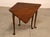 High Quality American Made Mahogany Drop-Leaf Corner Side Table