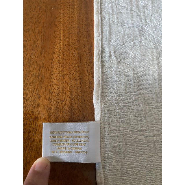 Late 20th Century Waterford Beige Placemats and Napkins Set- 10 Pieces Excellent Condition Late 20th Century For Sale - Image 5 of 12