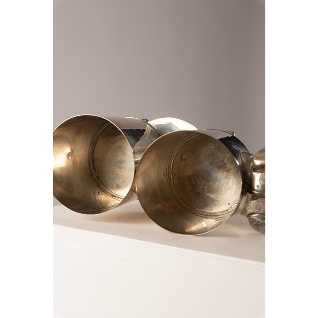 Bulldog Bottle Holder in Polished Metal, 1970s For Sale - Image 13 of 14