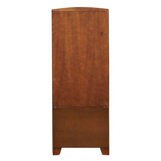 Ethan Allen Georgian Court Solid Cherry Traditional Style 30" Wall Unit / Chest W. Cabinet Bookcase 11-9009 / 11-9010 For Sale - Image 10 of 12