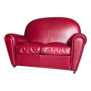 Model 904 Vanity Fair Sofa in Leather from Poltrona Frau, Italy, 1980s For Sale