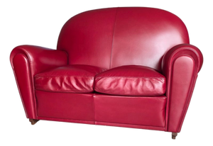 Model 904 Vanity Fair Sofa in Leather from Poltrona Frau, Italy, 1980s