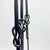 Hand Forged Iron Candelabra Set of 3 (88-108cm) Antique Copper Double Stem with Hercules Knot and Arched Base For Sale - Image 11 of 12